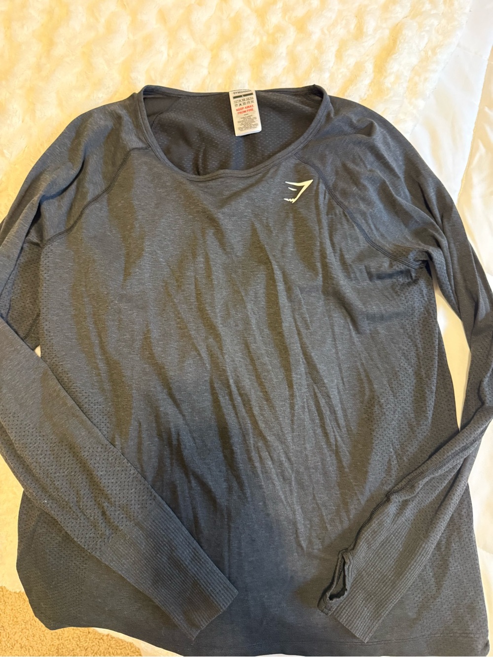 Gymshark Dark Gray Long Sleeve Training Top
